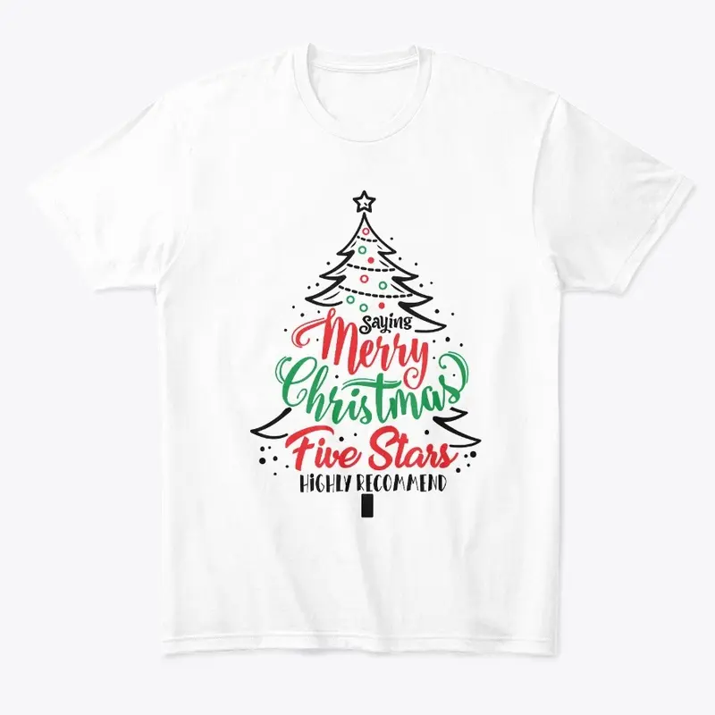 Saying Merry Christmas - Five Stars