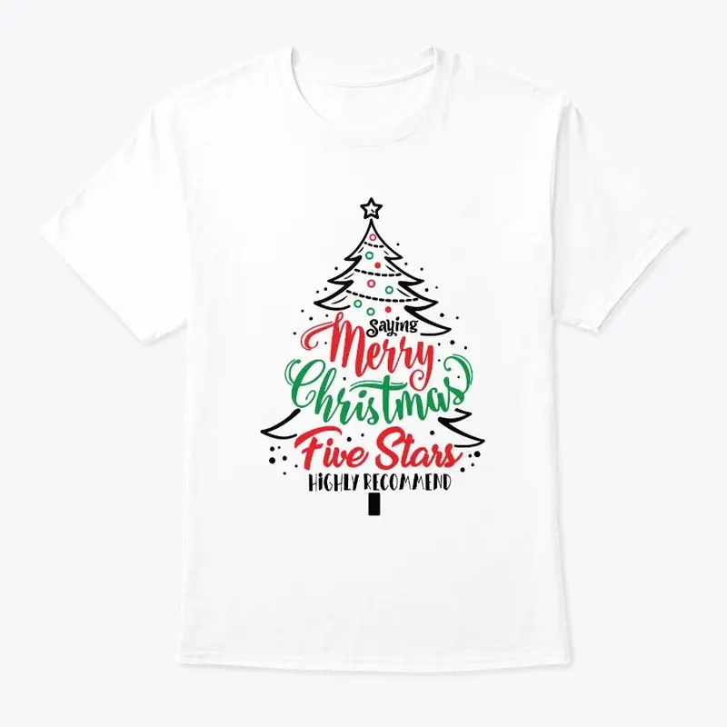 Saying Merry Christmas - Five Stars